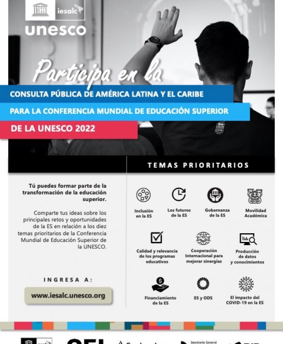 ¡Participá de la consulta para la Conferencia Mundial de Educación Superior 2022!