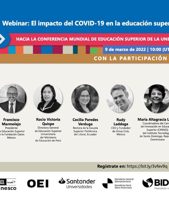 Webinar: Impacto del COVID-19 en la educación superior | Tercera Conferencia Mundial de Educación Superior de la UNESCO